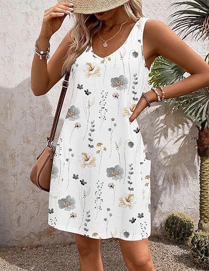 Robe Bohème à Col V avec Poches