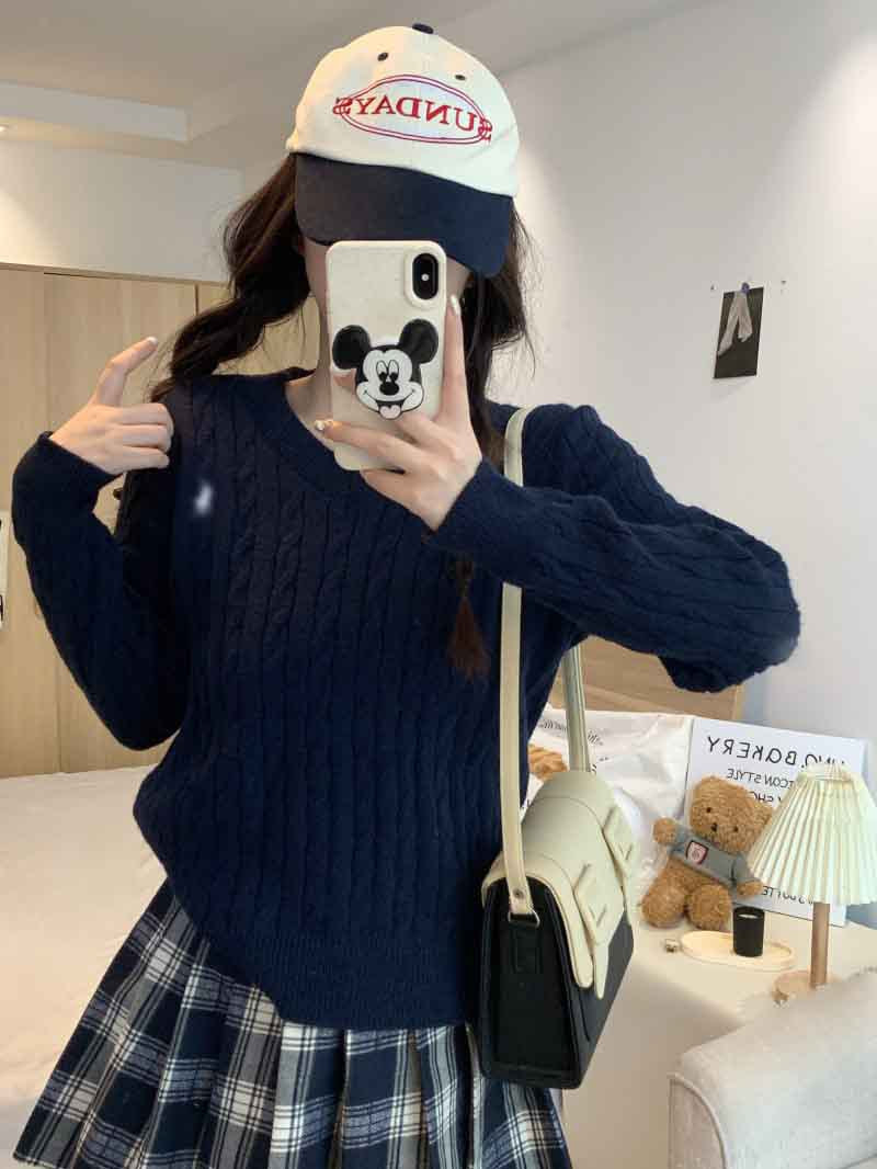 Pull en Maille Col Rond