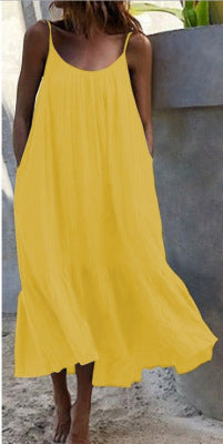 Robe Longue Élégante à Bretelles