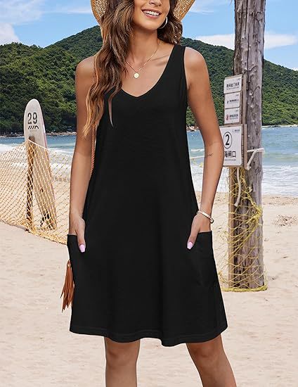 Robe Bohème à Col V avec Poches
