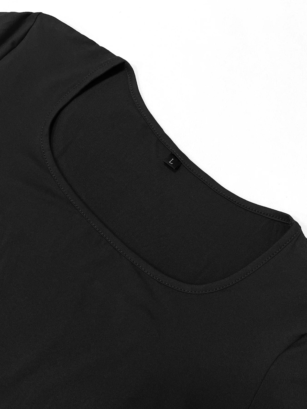Robe Longue Bodycon à Manches Longues