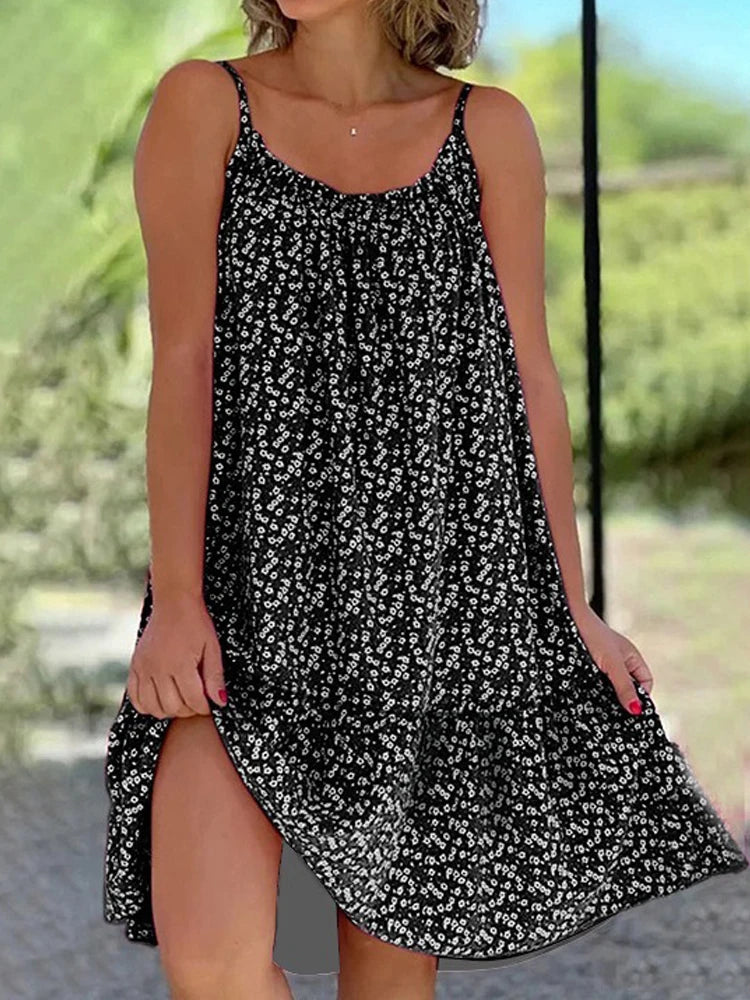 Robe Longue Fluide à Bretelles