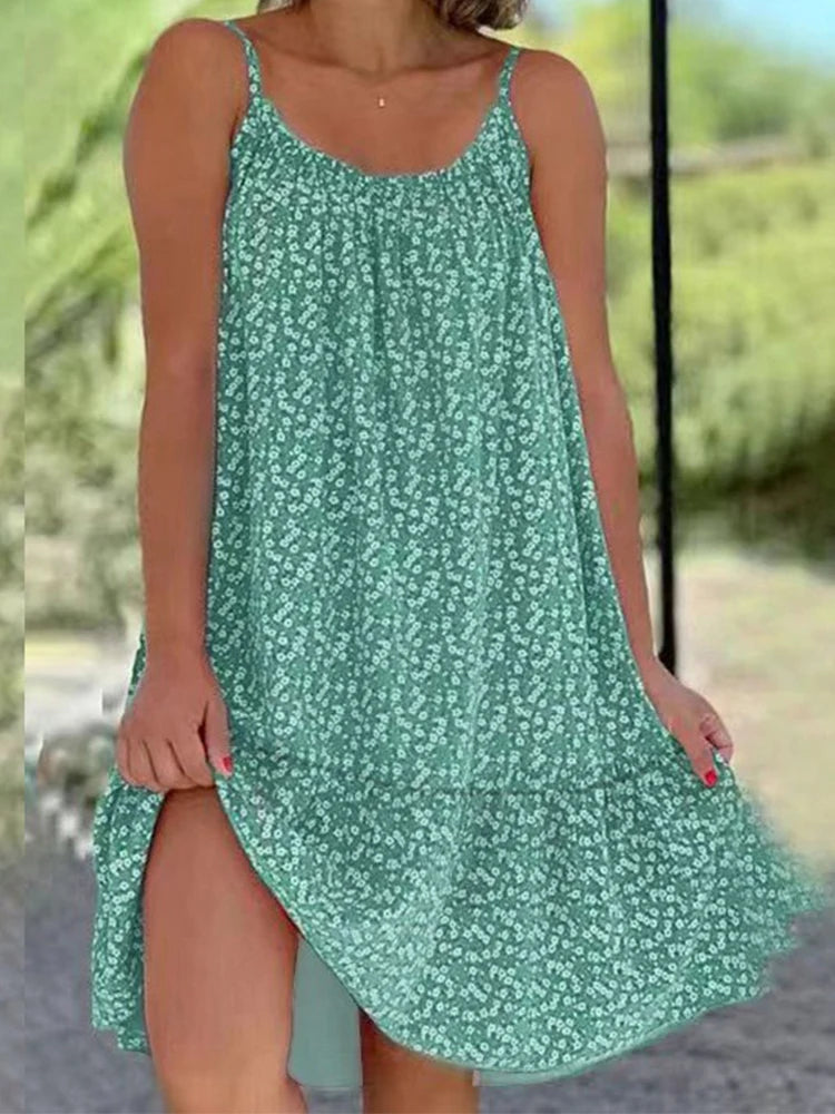 Robe Longue Fluide à Bretelles