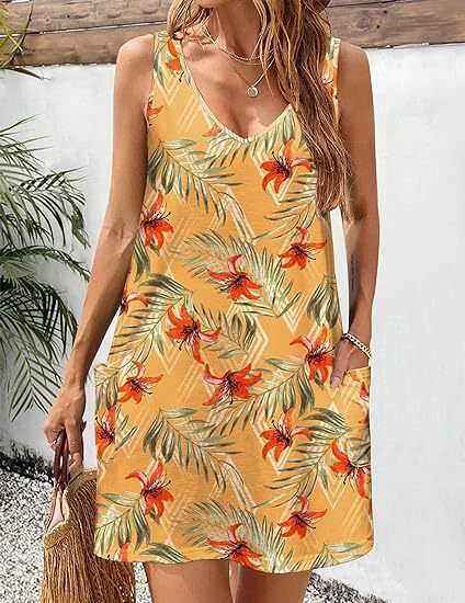 Robe Bohème à Col V avec Poches