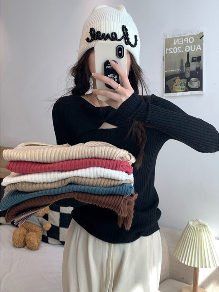 Pull en Maille Ajourée Élégant