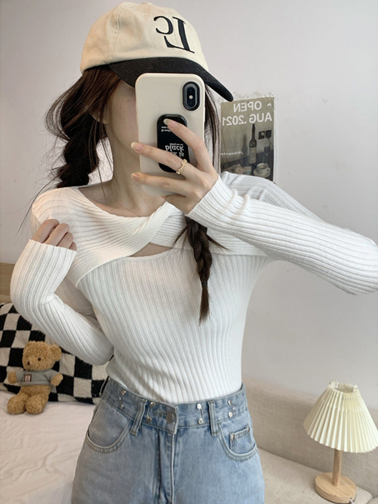 Pull en Maille Ajourée Élégant